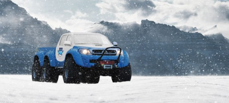Illustration for article titled This 6x6 Hilux Is The Truck You Need To Drive To The South Pole